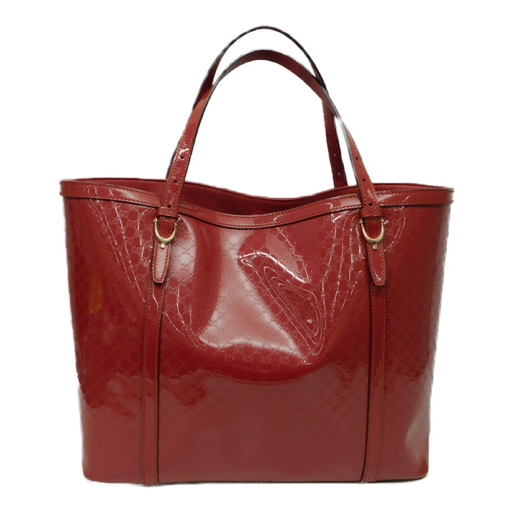 Gucci Bag Red Enamel GG Tote